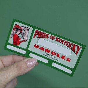 Vintage Pride of Kentucky Handle Labels set of 5